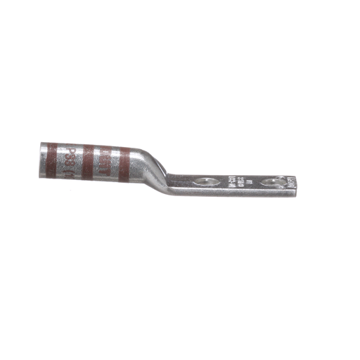 Mayer-DDS-Pan-Lug™ LCC2-14B-Q Comp. Lug, Tin Plt Copper, Strt, Two 1/4" Stud, PK25-2