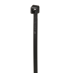 Pan-Ty® PLT2M-M0 Cable Tie, Black, UV PA6.6, 8"L, 18lb, PK1000