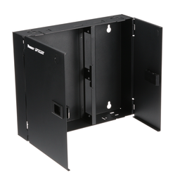 Opticom® Wall Mount Fiber Enclosure, Black, 2 FAP/Cassette Slots