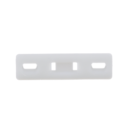 MTP1S-E6-C Tie Plate, Natural, PA 6.6, 1.75x0.5", #6 Screw, PK100