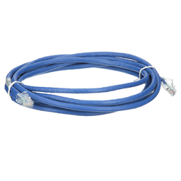 Cat 5e 24 AWG UTP Copper Patch Cord, 10 ft, Blue