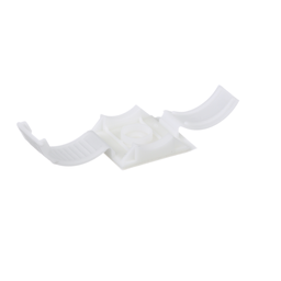 Clincher™ ARC.68-S6-C Adjustable Clamp, White, PP, Screw, 1x1", PK100