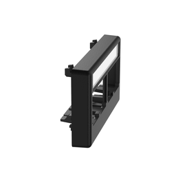 Mini-Com® Modular Furniture Faceplate, 4 Port, BL