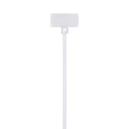 Pan-Ty® PLF1M-C Write-On Cable Tie, PA6.6, 4.3"L, 18lb, PK100