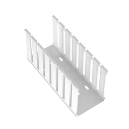 Panduct® NE3X4WH6 Wide Slot Duct, White, Hal-Free PPO, 4.06"x3.14", PK6
