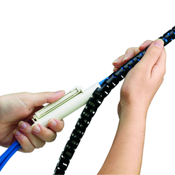 Pan-Wrap™ PW75F-C Split Harness Wrap, Natural, PE, 0.75" Nom Dia., PK1