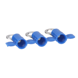 Reel Smart™ PV14-14RB-3K Ring Terminal, Blue, Vinyl, 14-16 AWG, 1/4" Stud