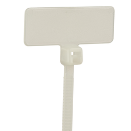 Pan-Ty® PLF1MB-C Write-On Cable Tie, PA6.6, 4"L, 18lb, PK100