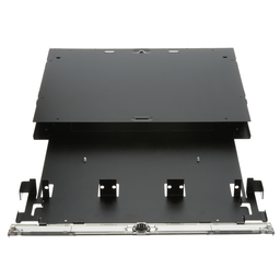 Opticom® Rack Mount Enclosure, Black, 1 RU, 3 FAP/Cassette Slots