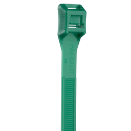 IT9115-CUV5A In-Line Cable Tie, Green, UV PA6.6, 15.3"L, 124lb, PK100