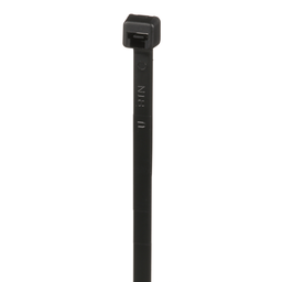 Pan-Ty® PLT2I-M0 Cable Tie, Black, UV PA6.6, 8"L, 40lb, PK1000