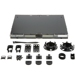 Opticom® Rack Mount Enclosure, Black, 1 RU, 3 FAP/Cassette Slots