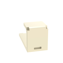 Mini-Com®, Blank Module, Electric Ivory