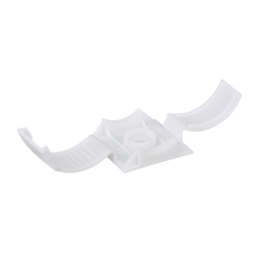 Clincher™ ARC.68-S6-C Adjustable Clamp, White, PP, Screw, 1x1", PK100