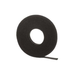 Tak-Ty® Hook and Loop Cable Tie Roll, Black