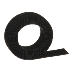 TAK-TY® HOOK AND LOOP STRIP TIE, BLACK