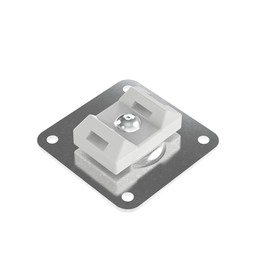 ASMS-A-X Cable Tie Mount, Natural, PA6.6, Two-Part Epoxy, 1.125x1.125", PK10