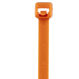 Pan-Ty® PRT2S-M3 Releasable Cable Tie, Orange, PA6.6, 7.4"L, 50lb, PK1000