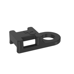 TA1S8-M30 Tie Anchor Mount, Black, High Heat PA6.6, 0.75x0.38", #8 Screw, PK1000
