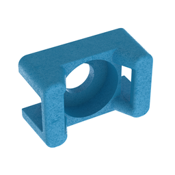 TM3S10-C76 Cable Tie Mount, Aqua, ETFE, 0.86x0.61", #10 Screw, PK100