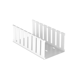 Panduct® NE4X3WH6 Wide Slot Duct, White, Hal-Free PPO, 3.06"x4.14", PK6