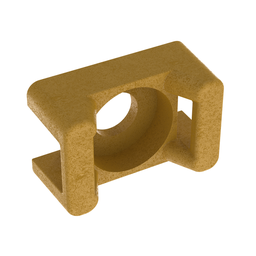 TM2S8-C71 Cable Tie Mount, Brown, PEEK, 0.64x0.43", #8 Screw, PK100