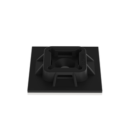 ABM100-A-D20 Cable Tie Mount, Black, PA 6.6, Rubber Adh., 1x1", PK500