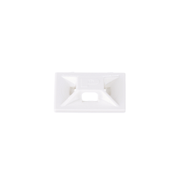 ABMM-D Cable Tie Mount, White, ABS, Self-Adh., 0.75x0.75", PK500