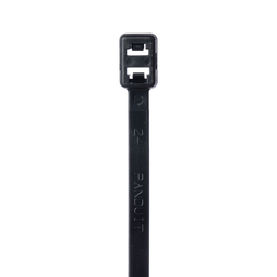 Pan-Ty® PLB2S-M30 Double Loop Cable Tie, Black, High Heat PA6.6, 7.6"L, 50lb
