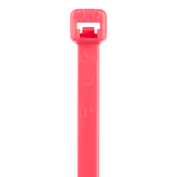 Pan-Ty® PLT2I-M59 Cable Tie, Fluor Pink, PA6.6, 8"L, 40lb, PK1000