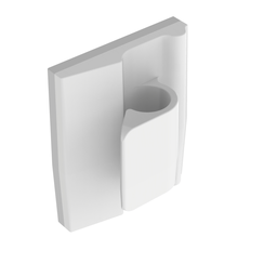ACC19-A-C Wire Clip, Natural, PA 6.6, Rubber Adh., 0.76x0.63", PK100