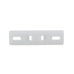 MTP1S-E6-C Tie Plate, Natural, PA 6.6, 1.75x0.5", #6 Screw, PK100