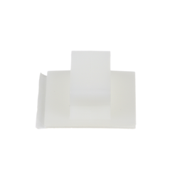 BEC38-A-T Wire Clip, Natural, PA 6.6, Rubber Adh., 1.46x1.24x0.52", PK200