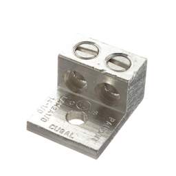 Pan-Lug™ LAM2A1/0-14-Q Al Mech,1/0,Tin Plt,1 hole,1/4" Stud,PK25