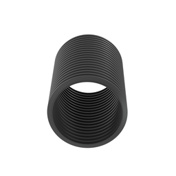 Corr. Loom Tubing Slit, 1.87" (47.5mm) X 100' (30.4m), Black,PK1