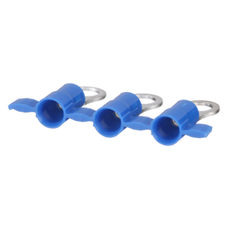 Reel Smart™ PV14-14RB-3K Ring Terminal, Blue, Vinyl, 14-16 AWG, 1/4" Stud