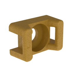 TM2S8-C71 Cable Tie Mount, Brown, PEEK, 0.64x0.43", #8 Screw, PK100