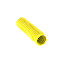 Corr. Loom Tubing Slit, .5" (12.7mm) X 100', Yellow,PK1
