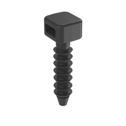 MPMS19-C0 Cable Tie Mount, Black, UV PA 6.6, Fir Tree, 0.39x0.36", PK100
