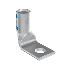 Pan-Lug™ LCAS4-14F-L Comp. Lug, 4, Tin Plt Copper, 90°, One 1/4" Stud, PK50
