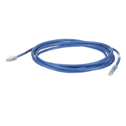 Cat 6 24 AWG UTP Copper Patch Cord, 10 ft, Blue