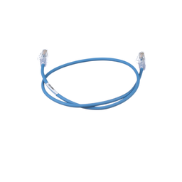 Cat 6 28 AWG UTP Copper Patch Cord, 2 ft, Blue