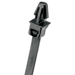 Pan-Ty® PLP2S-M0 Locking Push Mount Tie, Black, UV PA6.6, 7.9"L, 50lb, PK1000