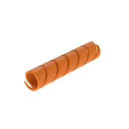 T25F-C3Y Spiral Wrap, Orange, PE, 0.1875" Min Dia., PK1