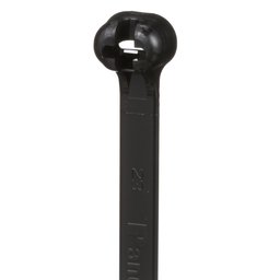 Dome-Top® BT2LH-L0 Barb Tie, Black, UV PA6.6, 8.7"L, 120lb, PK50