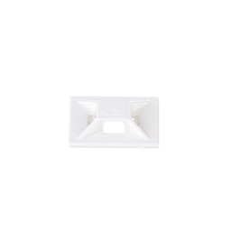 ABMM-D Cable Tie Mount, White, ABS, Self-Adh., 0.75x0.75", PK500