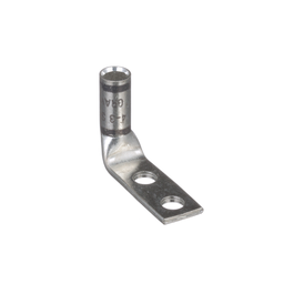 Pan-Lug™ LCD4-14AF-L Comp. Lug, 4, Tin Plt Copper, Two 0.25" Stud, PK50