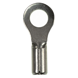 Pan-Term® P10-10RHT6-L Ring Terminal, High Temp, Bare, 10-14 AWG, #10 Stud, PK50