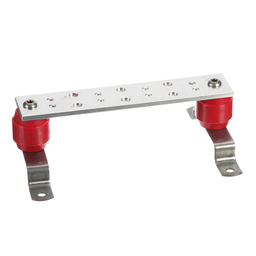 StructuredGround™ GB2B0304TPI-1 Telecom Grd Busbars, 0304, Copper, Tin-Plated