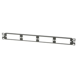 Opticom® Fiber Patch Panel, Flat, Black, 1 RU